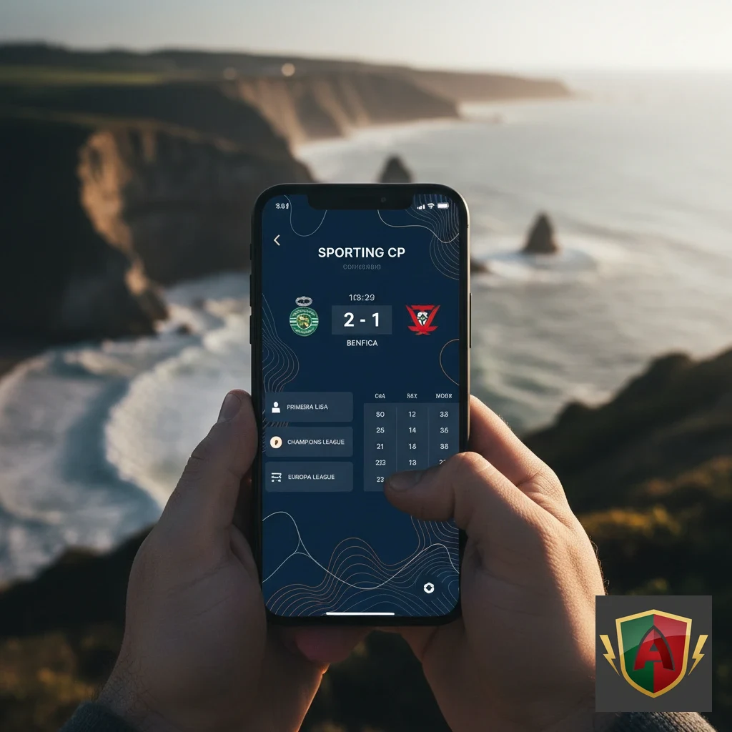 Interface inicial da aplicação de apostas desportivas com lista de jogos